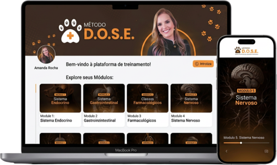 Plataforma do Método D.O.S.E no notebook e no celular